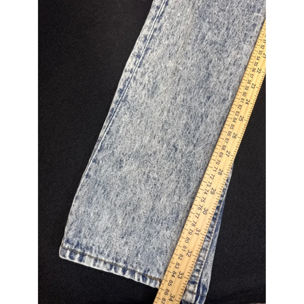 Vintage Levis 501 Acid Wash Jeans Made in USA Mens 30x34 Blue Button Fly Denim